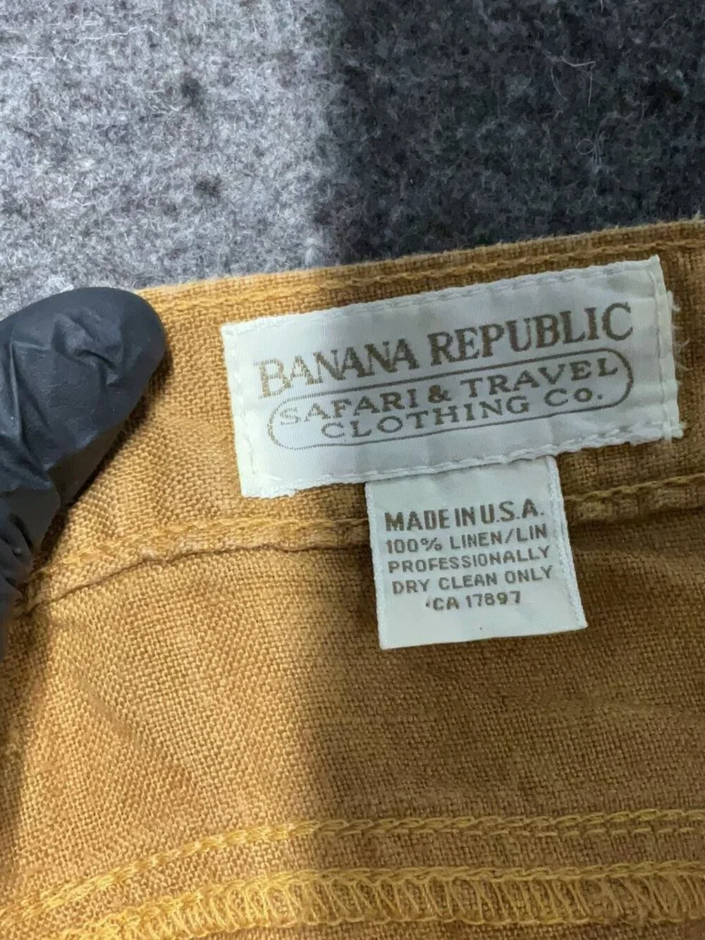Banana Republic Safari Travel Company linen pants in brown/gold size 6